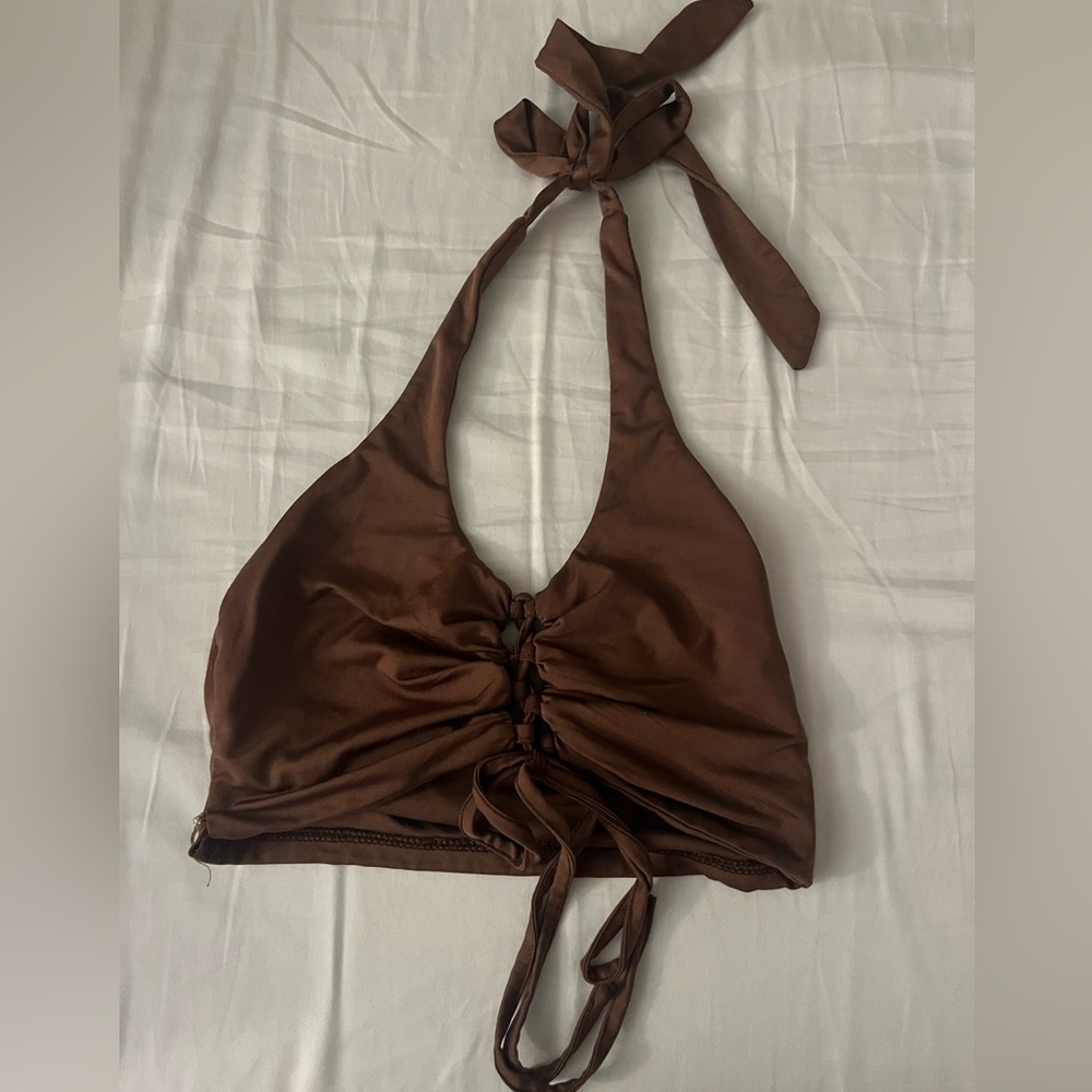 Brown Halter Top